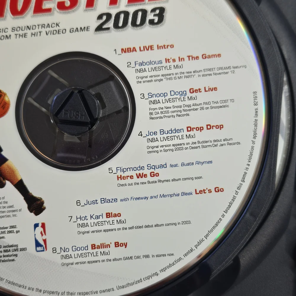NBA Live 2003 PlayStation 2 Game 2 Disc Game Tested Working Conplete